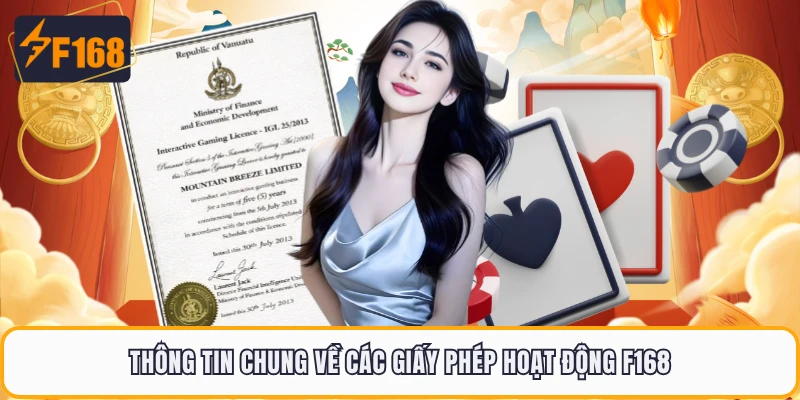 Thông tin chung về các giấy phép hoạt động F168